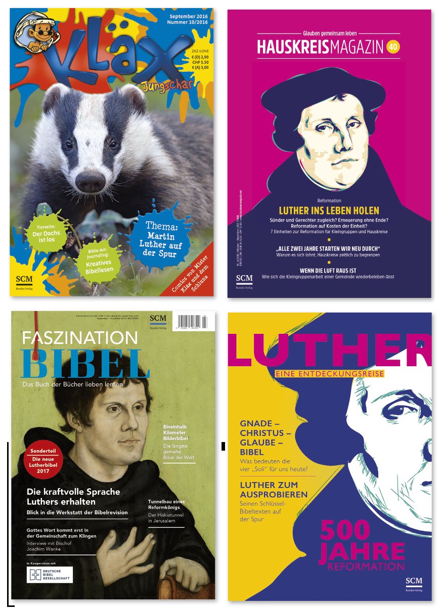 Luther-Set - 4 Magazine zum Reformationstag